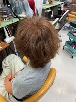 ヘアースペース 練馬店(hair space COCO) 白髪率50%でブリーチ無しのピンクベージュ