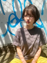 バイ ユア オウン フラワーズ コロン カバ 松本駅前(buy your own flowers : kava)&nbsp;抜け感ベージュショートレイヤー◎ひし形シルエット×小顔
