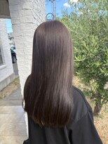 エクファ ヘア シェリル 草津 南草津店(ex-fa hair cherir)&nbsp;ミルクティーブロンド/ダークブルー/デジタルパーマ/南草津