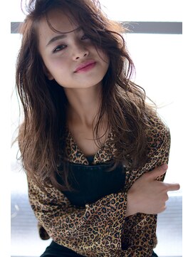 ミラバイグリーン(Mira by green) マーメイドアッシュくせ毛風 grunge long