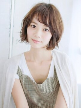 ヘアメイク ナル(hair make nalu) ゆる毛先のバルーンボブ