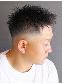 【ポルテオム】かき上げアップバングスキンフェード
