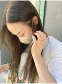 お客様スナップ 担当木曽 オリーブグレージュ/ロングレイヤー