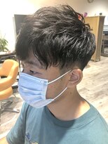 ジャストビューティ ルフレ 金沢八景店(Just Beauty Rufure)&nbsp;フェードカット/かき上げヘア/ニュアンスマッシュ/金沢八景