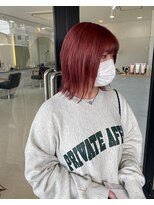 エンリッチヘア(enrich hair)&nbsp;ボブレイヤー　ダブルカラー　ピンク