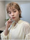 ショートは顔まわりパーマ