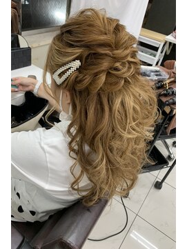 シーズン 大阪(SEASON) 【ヘアセット】ハーフアップ×編み込み