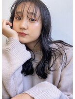 ブロンド(Blonde.)&nbsp;暗髪透明感スタイル×シースルーバング