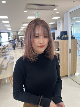 ケンジ 平塚ラスカ店(KENJE) ミルクティーベージュ/レイヤー/レイヤースタイル/ウルフカット