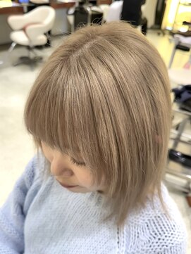 エイムコーゾー美容室(AiM KOZO) 【モテカラー】レイヤーカット・ミルクティーカラー