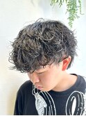 波巻きスパイラル/メンズカット/メンズパーマ/谷町四丁目