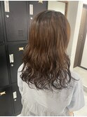コテ巻き風パーマ