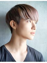 ミスグランディーヴィラス(Miss Grandee VILLAS)&nbsp;メンズハイトーンハイライト柔らかピンクベージュ20代30代