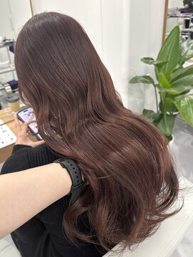 クテン(KUTEN) チェリーレッド ワインレッド レイヤーカット ブリーチなし