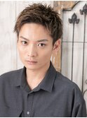 グレージュカラー小顔魅せハンサム耳だしベリーショート仙台愛子