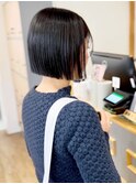 小顔タッセルボブ×似合わせカット[ボブ/縮毛矯正/横浜韓国