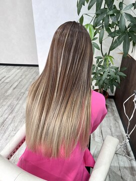 ベルヘアーデザイン 堺東(Belle hair Design) バレイヤージュ/グラデーション/外国人風/レイヤーカット