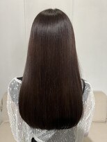 アオゾラヘアー 本店(AOZORA HAIR)&nbsp;アッシュブラウン×酸性ストレート
