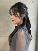 【kacho】ヘアアレンジ　ハーフアップ
