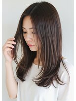 アントワープトーキョー(antwerp TOKYO)&nbsp;30代40代50代ロングフェイスレイヤー透明感ブラウンカラー