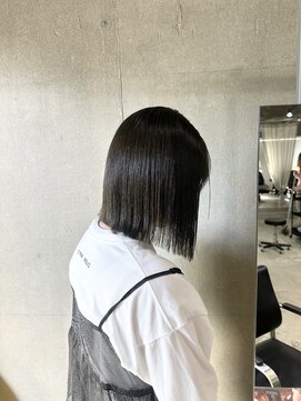 ラック(LUCK) グレージュボブ/船橋/くすみベージュ/細めハイライト