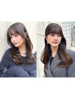 実力派スタイリストの技術で、動きのあるレイヤーカットから纏る切りっぱなしまでなんでもお任せ☆
