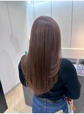 20代30代大人可愛いこっくりブラウンダブルカラーブリーチ