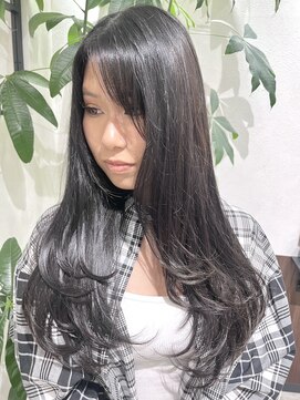 ベルヘアーデザイン 堺東(Belle hair Design) 韓国風レイヤーカットアディクシーカラーグレージュオリーブ堺東