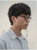 ラフなカール感が◎シャドウパーマ×マッシュスタイル