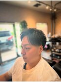 ツーブロック　ショートアップバンク