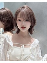 ロンドリゼル 札幌(Lond RiseL) チャコール/オリーブグレー/レイヤーカット小顔顔周り韓国札幌