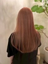 ビューティービースト 国場店(beauty:beast)&nbsp;ハイトーンピンクオレンジ/艶ロング