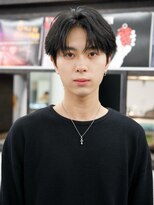 アンサー 渋谷(ANSWER)&nbsp;メンズシースルーセンターパートフェザーパーマ髪質改善縮毛矯正