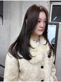 チョコレートブラウン/似合わせカット/くびれレイヤー/韓国ヘア