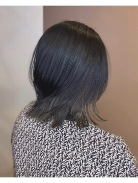 ロンド(Le rond) ダークアッシュインナーカラー×オリーブグレージュ×ボブ