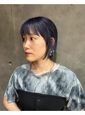 ネイビー×ボブ