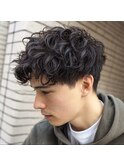 メンズ/スペインカール/パーマ/ツーブロック/おしゃれ/阪急桂