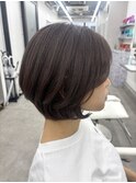 元町ショートカット白髪ぼかし白髪染めハイライト髪質改善ボブ