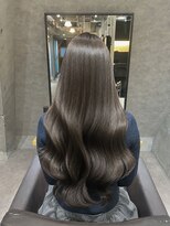 フルールバイリトル 新宿(FLEUR by little) ブリーチ無し透明感グレージュ