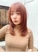 ボブ/レイヤーボブ/韓国レイヤー/縮毛矯正/透明感カラー
