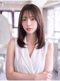 ミディアムレイヤー＊顔周りカット＊前髪カット