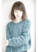 切りっぱなしボブ/エアリーロング/美髪/ピンクブラウン/秋葉原