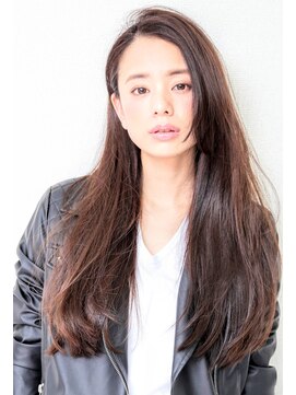 マーズ エナックヘアー(Mars enak hair) 20代30代に人気の髪型 前髪なし ゆるストレートロング