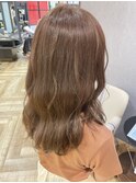 【モカベージュ×ふんわりウェーブ】
