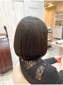 大人かわいい　20代　30代　40代小顔ショートボブ2【Zina銀座】