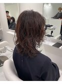 お客様style☆ウルフ×パーマ