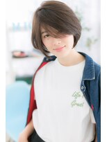 かきあげ前髪ナチュラルアッシュ小顔アシンメトリーb1