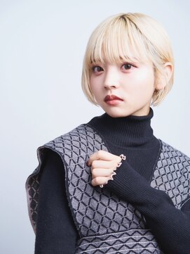 ユニックス モザイクモール港北店(UNIX) 【UNIX港北】ハイトーンシンプルボブ#ケアブリーチ
