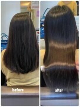 ビープライズ(Be PRIZE) 乾かすだけでサラツヤな髪になりたくて初めての髪質改善縮毛矯正