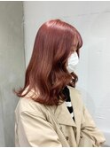 ダブルカラーピンクベージュケアブリーチハイトーン髪質改善